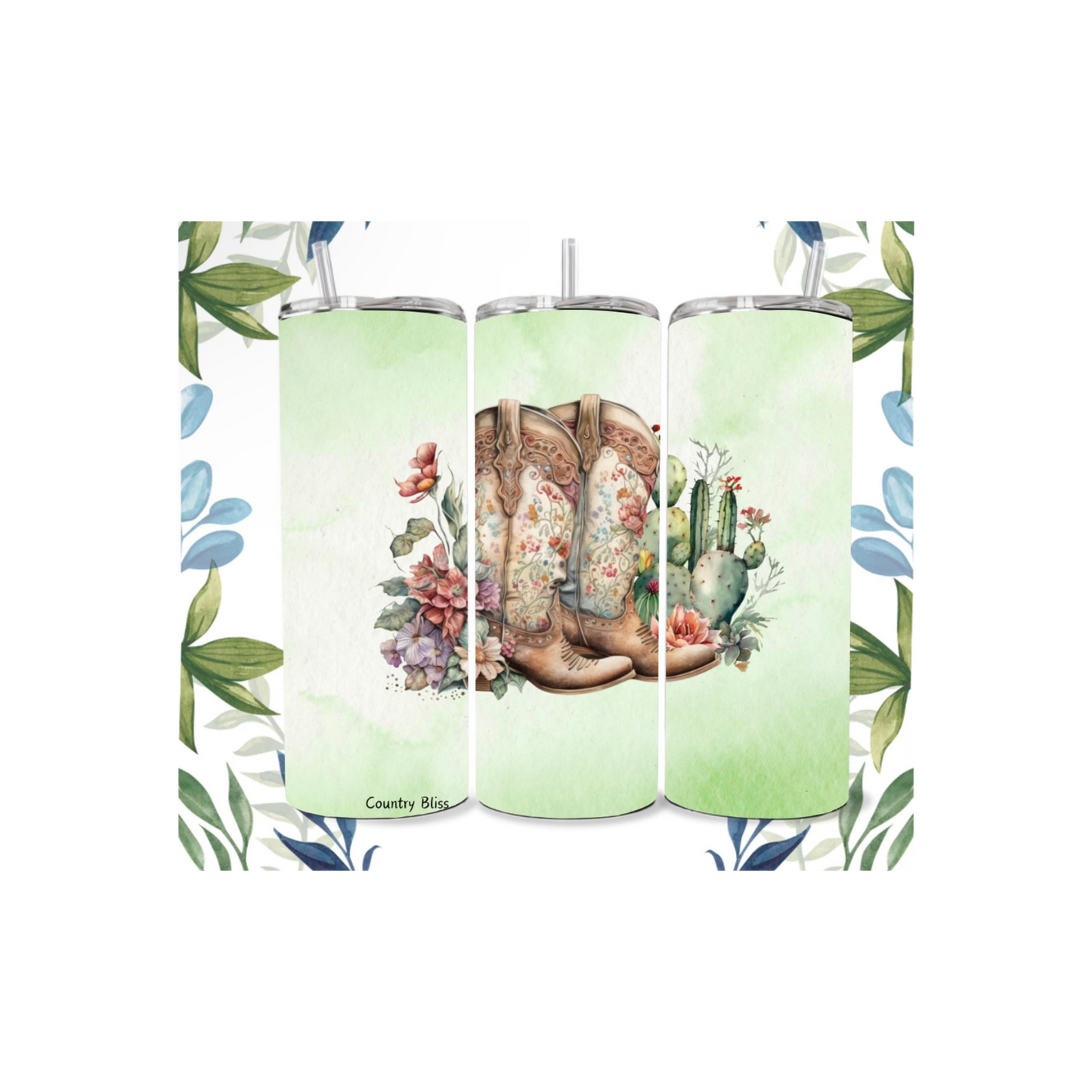 Boots and Cactus 20 oz Tumbler