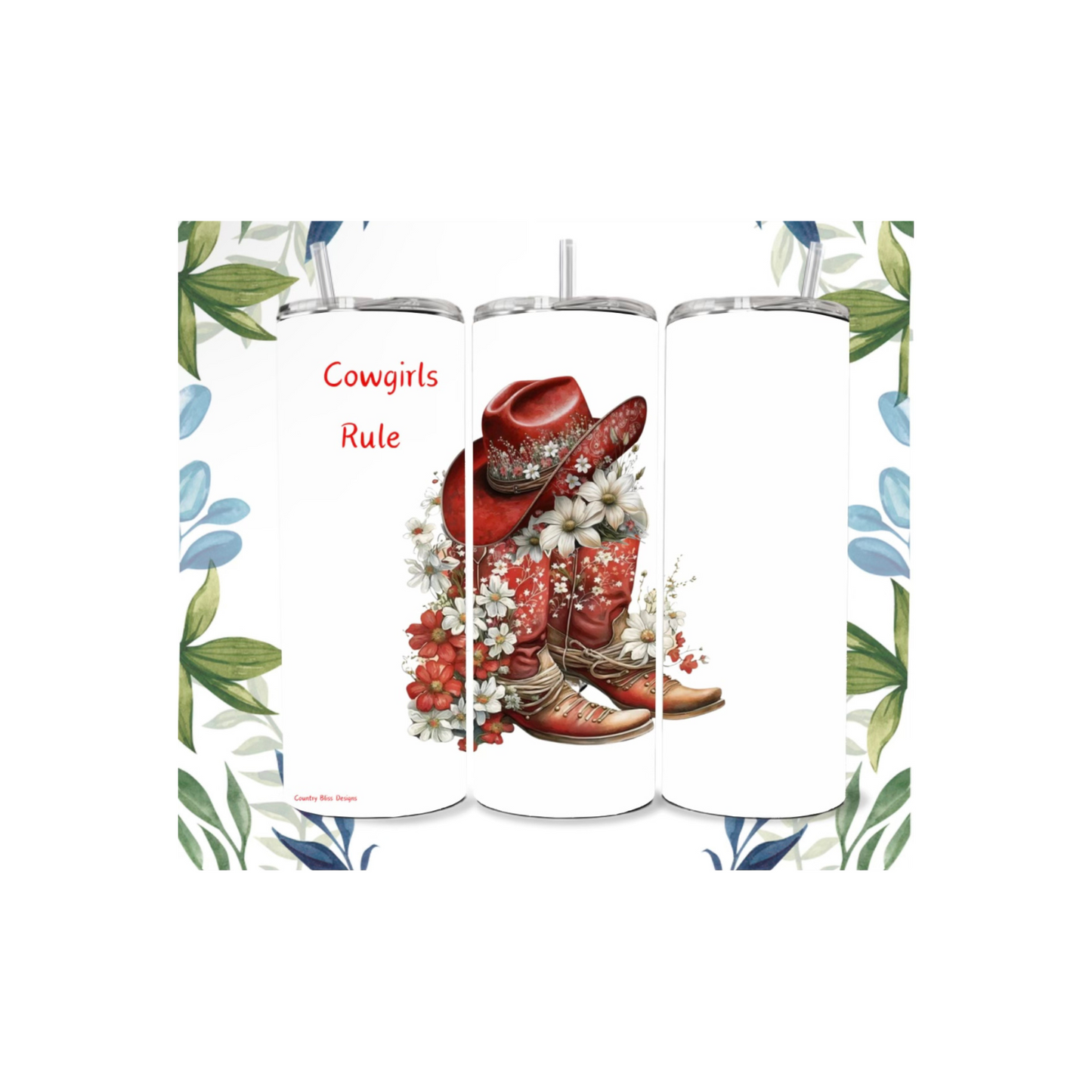 Boots & Flowers 20 oz Tumbler – Western Drinkware | Rustic Rose Brand