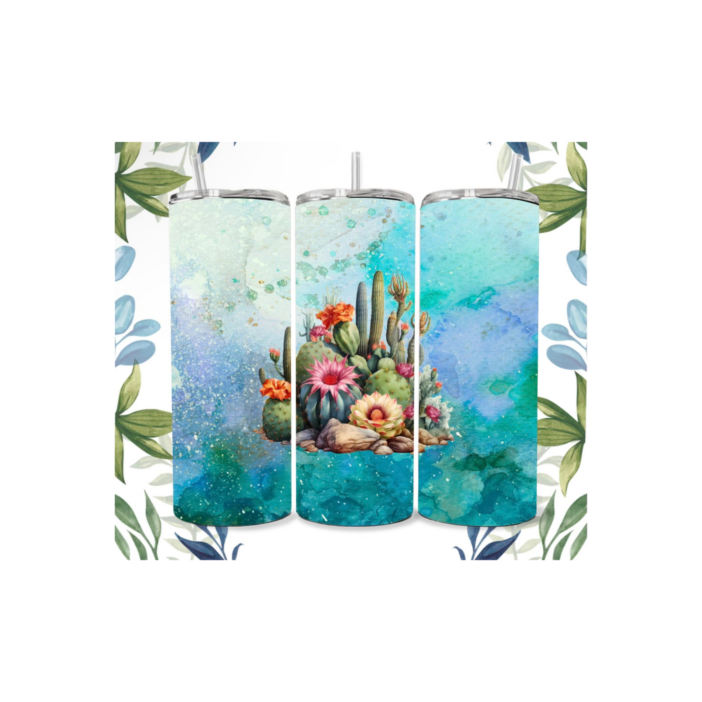 Blooming Cactus 20 oz Tumbler