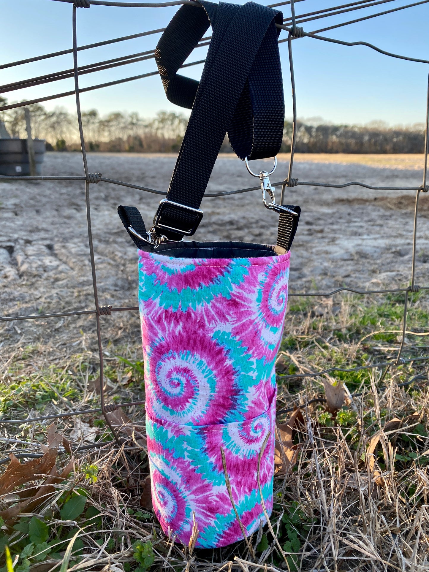 Tie Dye Water Bottle Crossbody Bag
