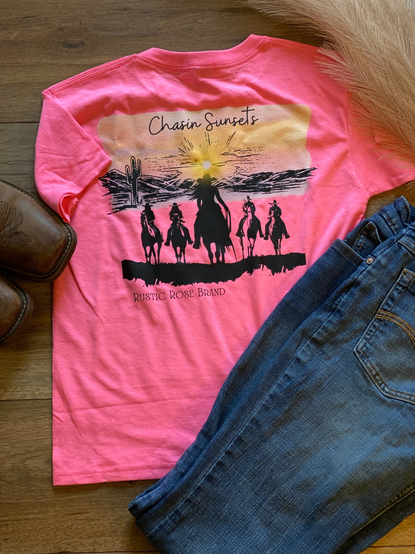 Chasing Sunsets Tee – Western Graphic Shirt | Rustic Rose Brand