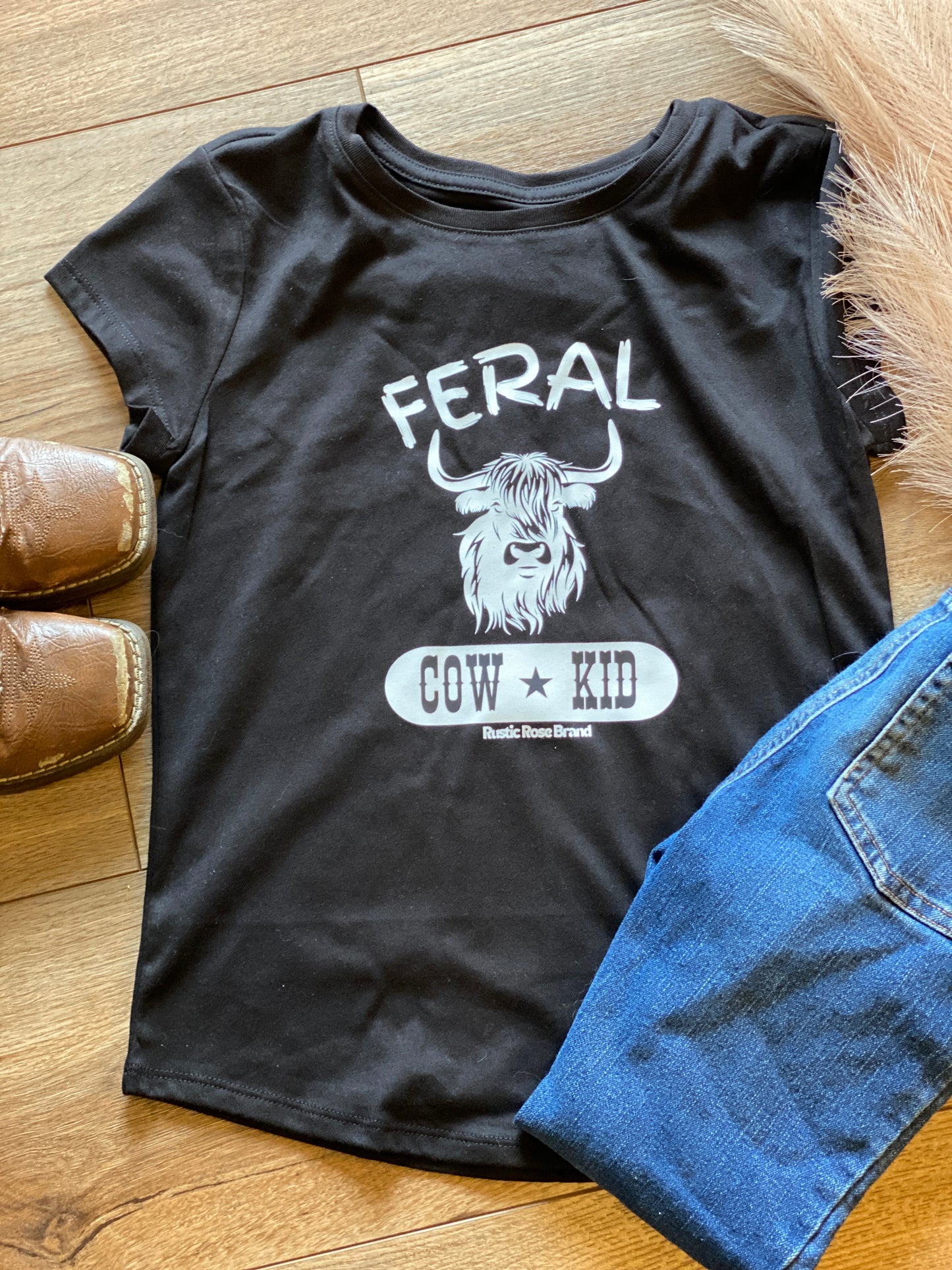Feral Cow Kid Youth Tee