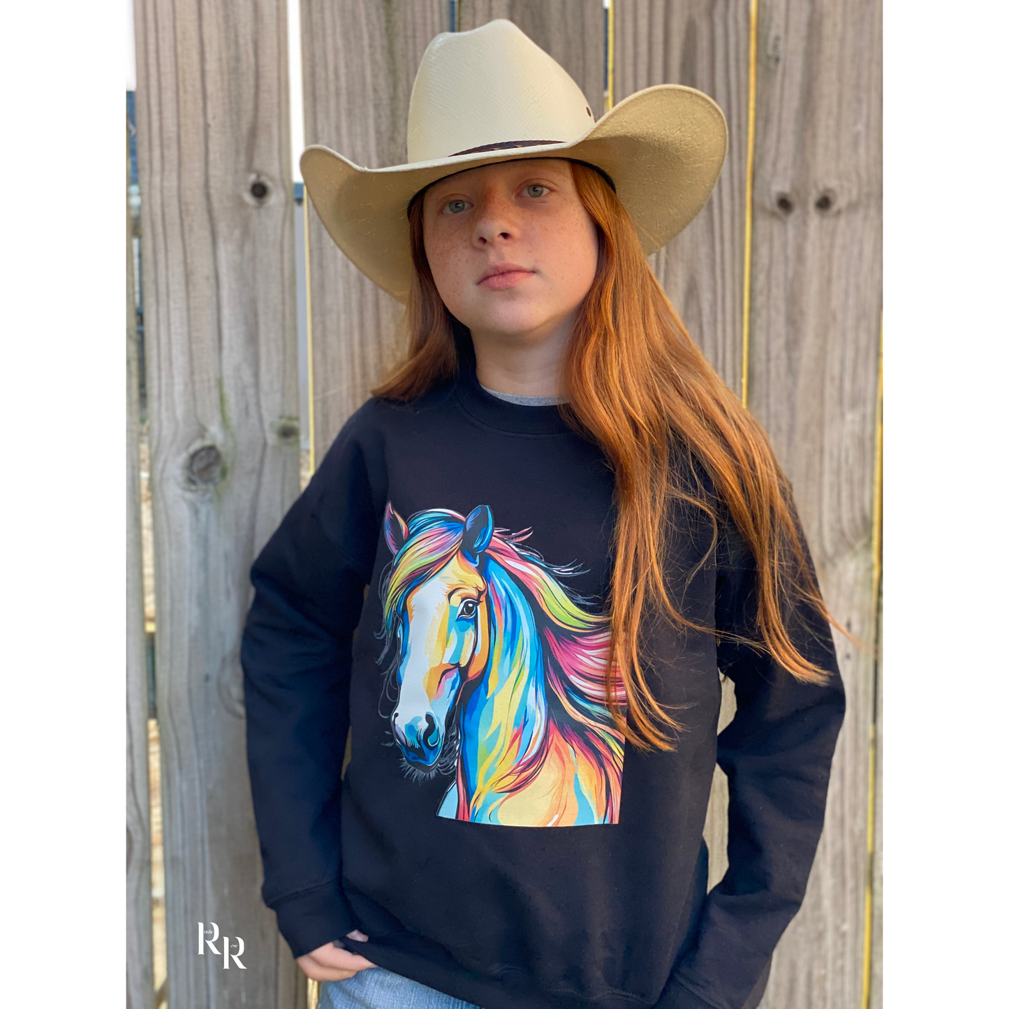 Rainbow Pony Youth Sweatshirt