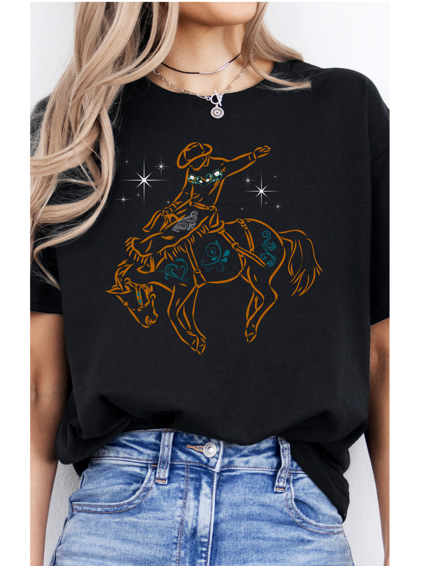 Paisley Bronc Rider Tee