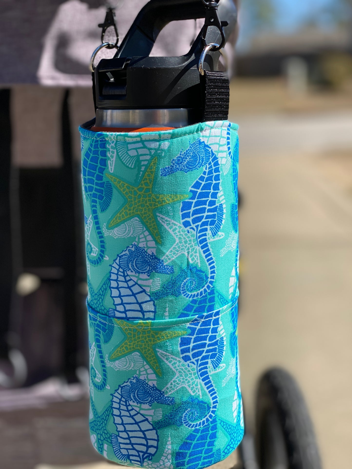 Seahorse Water Bottle Crossbody Bag