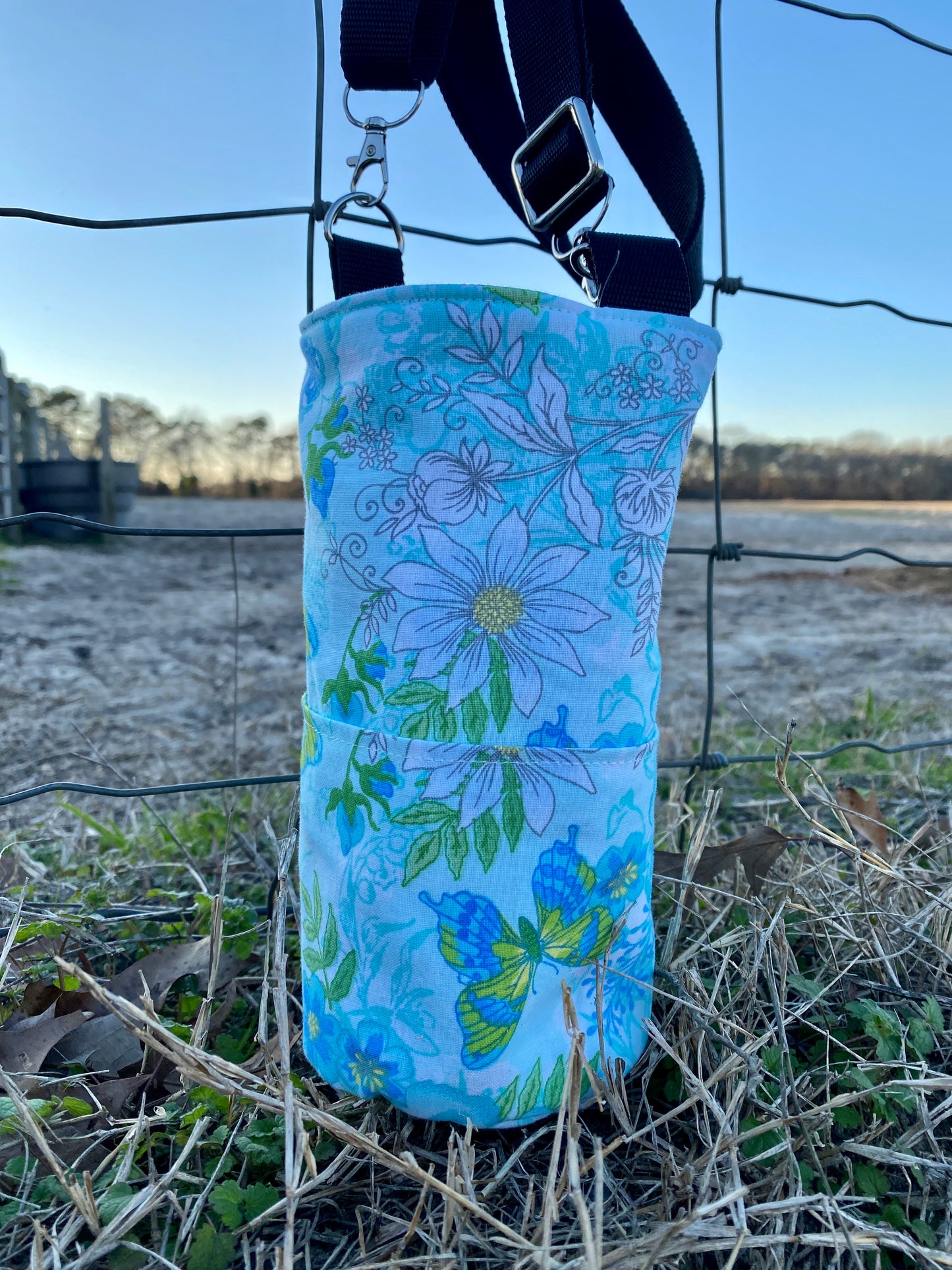 Butterflies Water Bottle Crossbody Bag