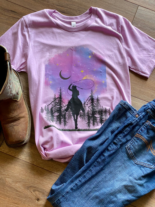 Ropin' at Dusk Tee