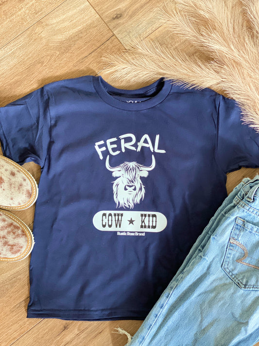 Feral Cow Kid Youth Tee