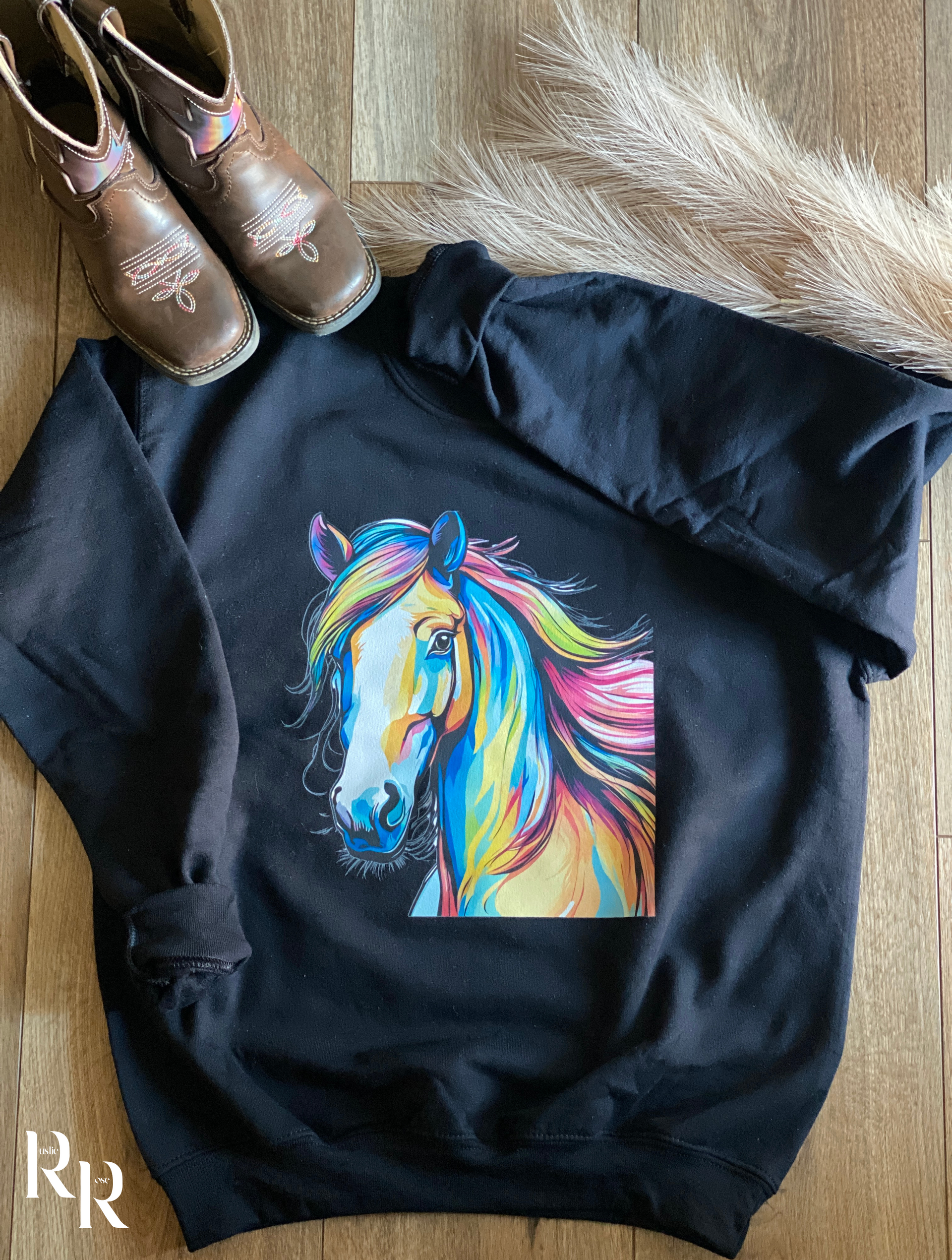 Neon Pony Youth Sweatshirt – Rustic Rose Brand