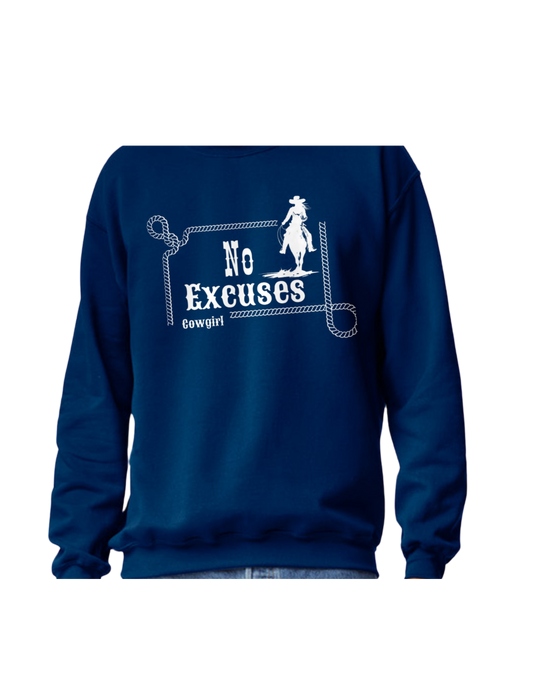 No Excuses Navy Sweatshirt